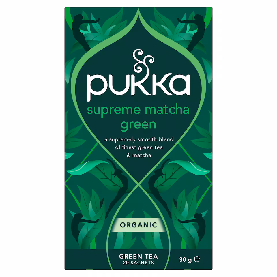 Pukka Organic Supreme Matcha Green Herbal Tea 20 Green Tea Bags 30g