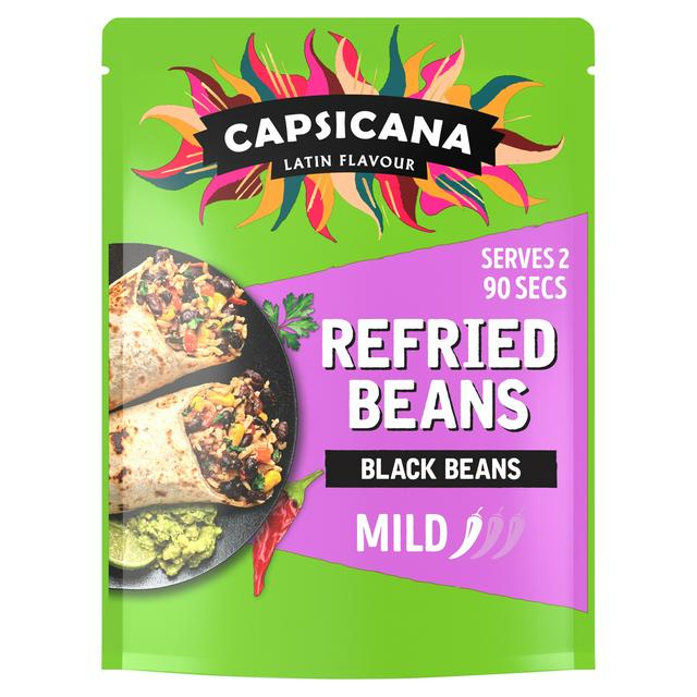 Capsicana The Ultimate Refried Black Beans 200g