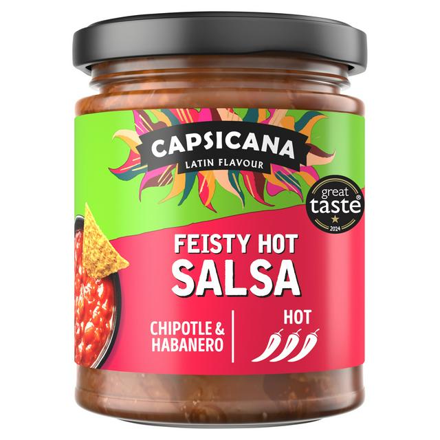 Capsicana Full On Feisty Hot Chipotle & Habanero Salsa 285g