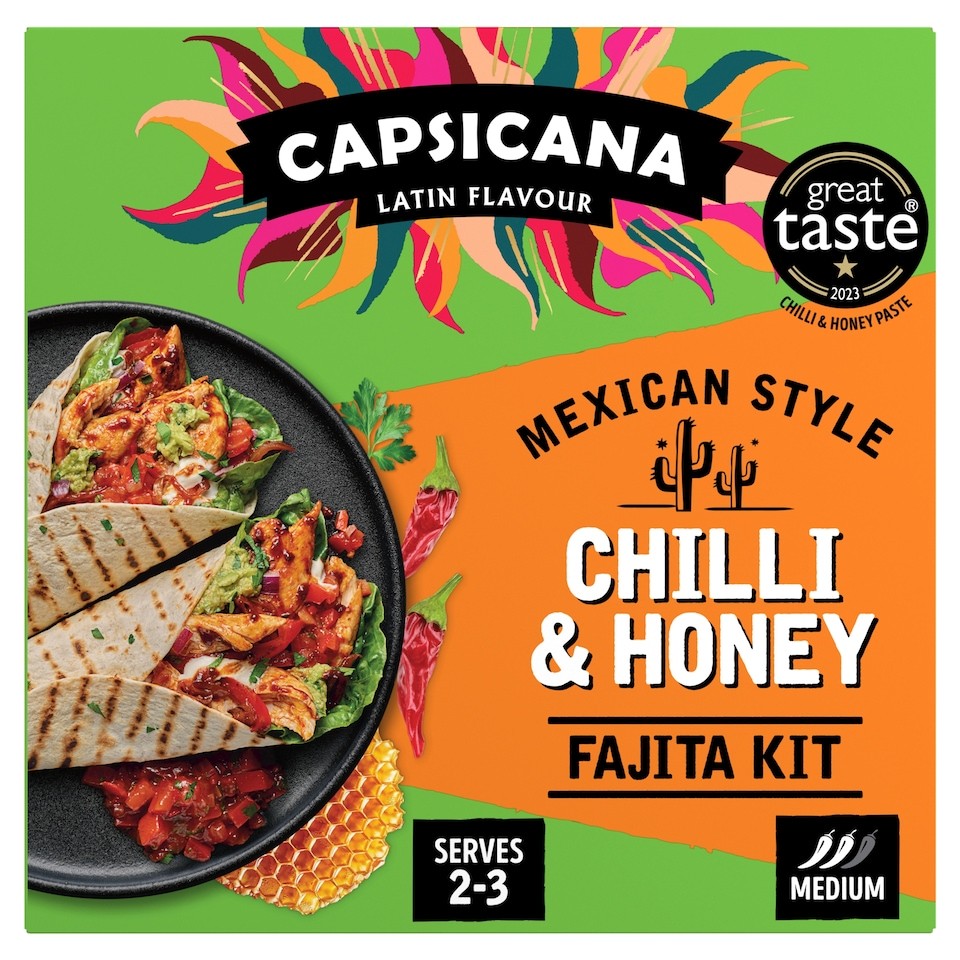 Capsicana Mexican Chilli & Honey Fajita Kit 335g