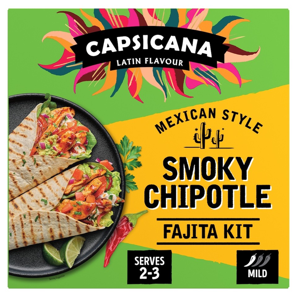 Capsicana Mexican Smoky Chipotle Fajita Kit 335g
