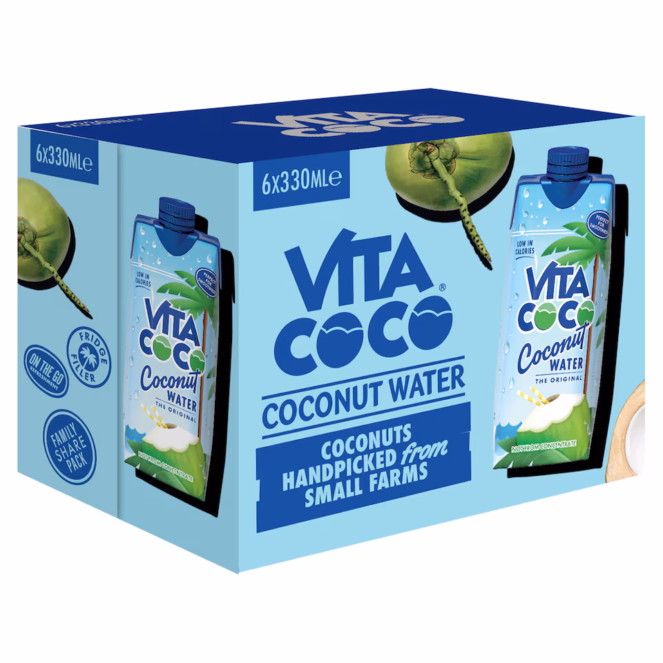 Vita Coco Natural Coconut Water 6x330ml