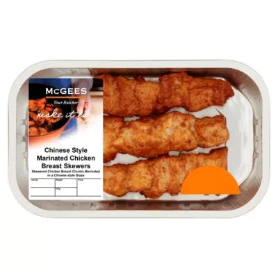 McGees Chinese Style Marinated Chicken Breast Skewers 300g