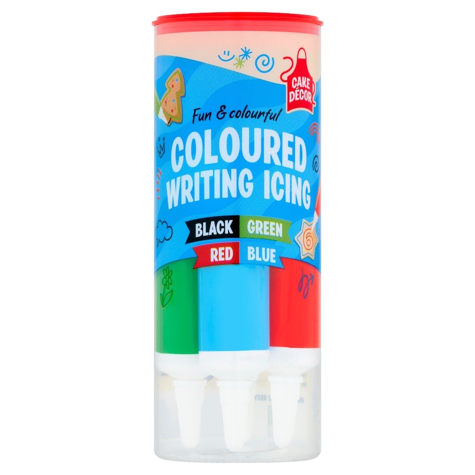 Cake Decor Coloured Writing Icing 76G