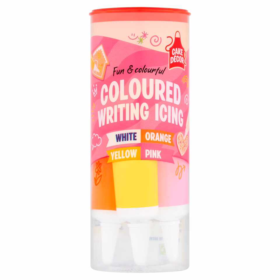 Cake Decor Coloured Writing Icing 76G