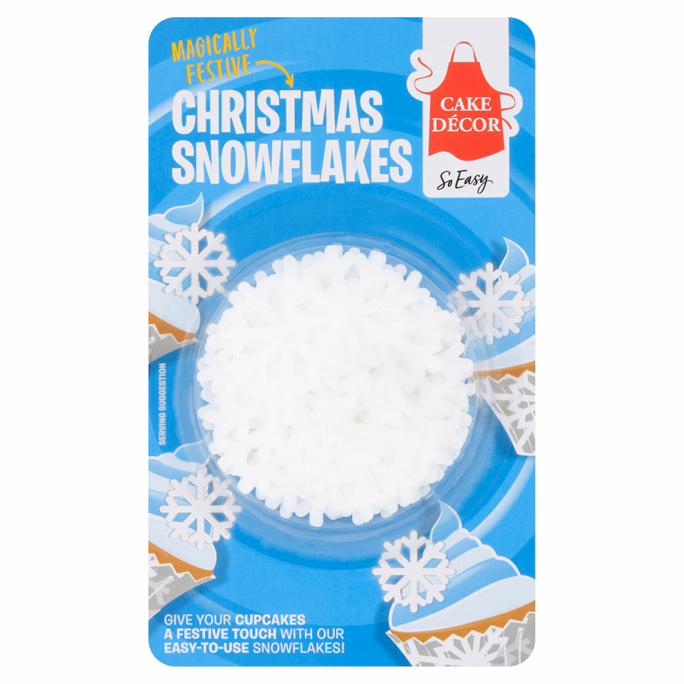 Cake Decor Christmas Wafer Snowflakes 4G