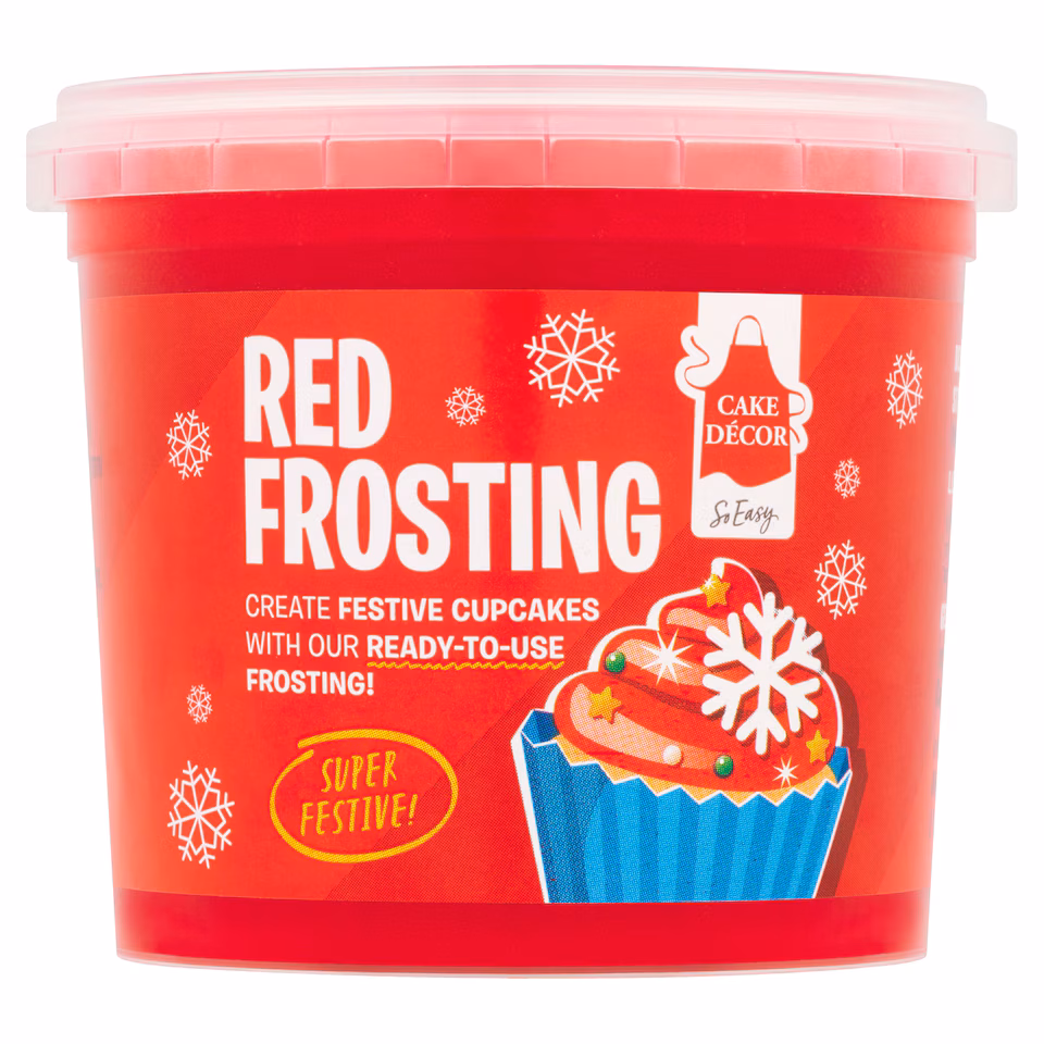 Cake Decor Red Festive Frosting 300G