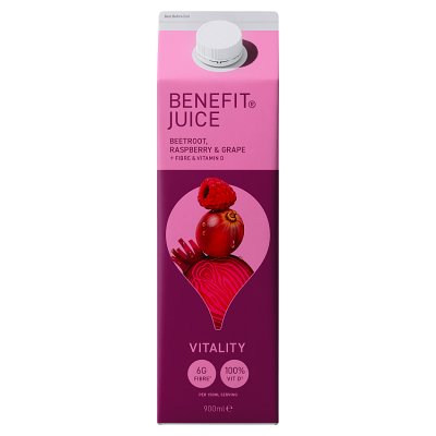 Benefit Juice 900ml Beetroot, Raspberry & Red Grape Juice