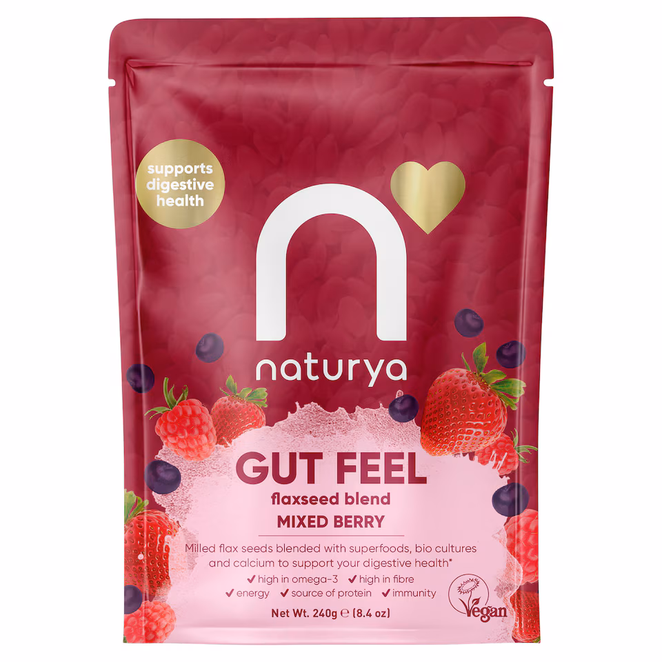 Naturya Gut Feel Flaxseed Blend - Mixed Berry 240g