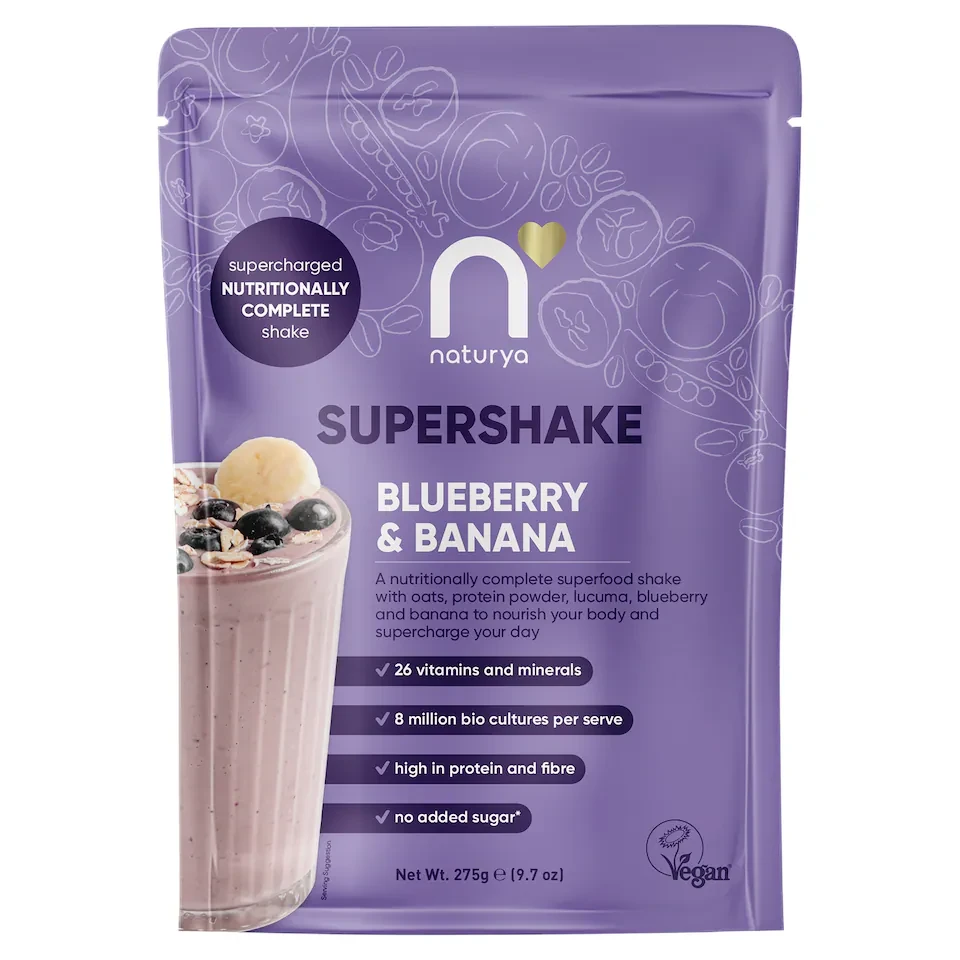Naturya Supershake - Blueberry & Banana 275g