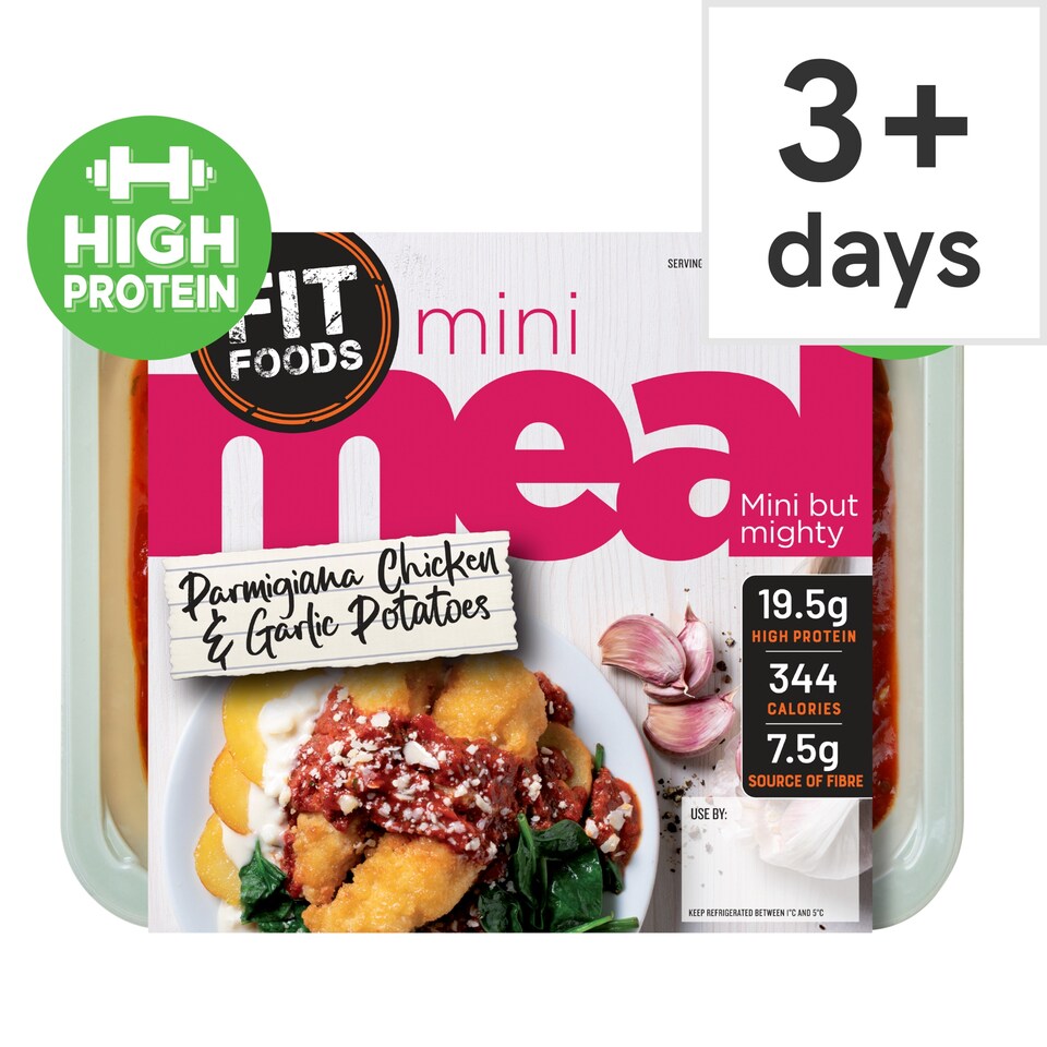 Fit Foods Mini Meal Parmesan Chicken & Garlic Potatoes 280g
