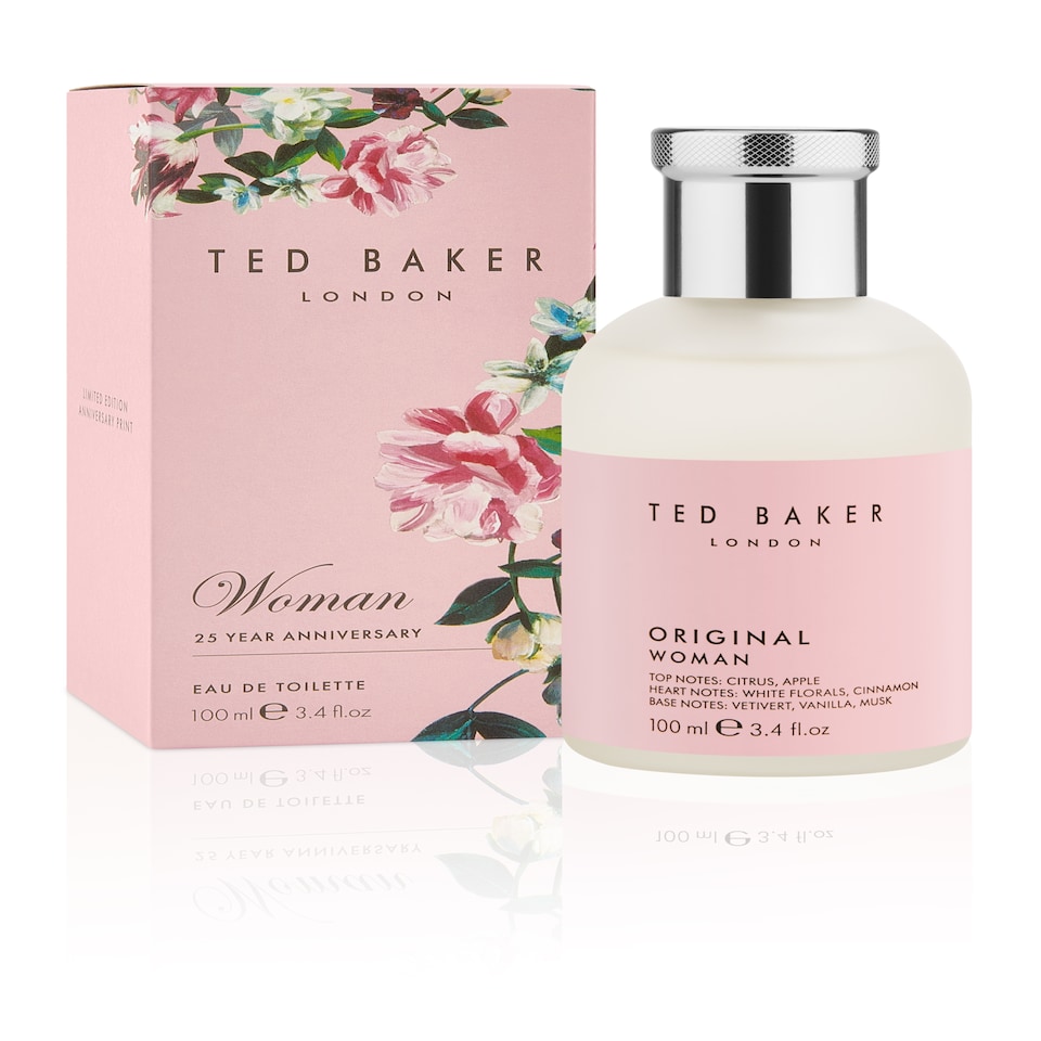 DELETE Ted Baker Woman Pink EDT, floral green feminine fragrance, opening notes are fresh peach, bergamont and tangerine with warm musk, vanilla and vetiver base notes, 100ml