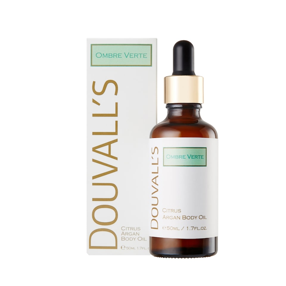 Douvalls Organic Citrus Scented Argan Body Oil 50ml | Hydrating and revitalising with pure essential oils