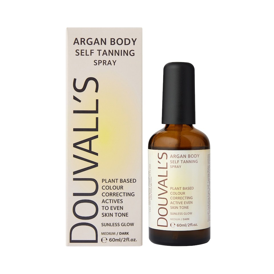 Argan Self Tanning Body Spray 60ml |Semi-permanent Self tanning spray Medium - Deep