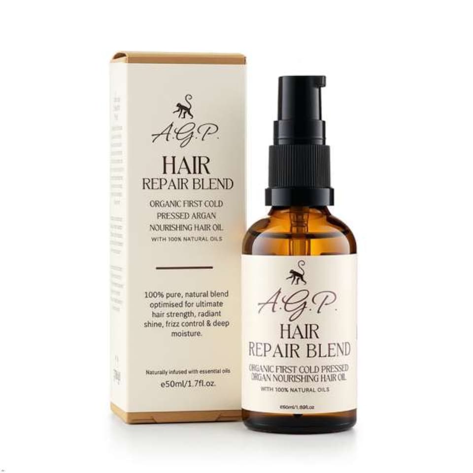 Argan Hair Repair blend 50ml | Natural Hair Oil for ultimate strength, shine, frizz control & deep moisture