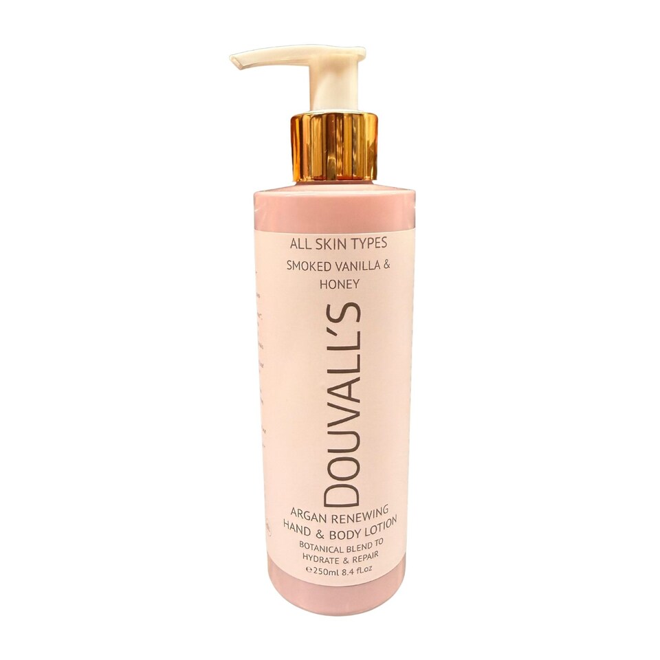 Argan Renewing Hand & Body Lotion 250ml |Hydrate, Nourish and soothe - Smoked Vanilla & Honey
