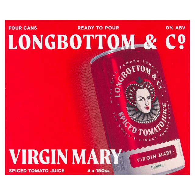 Longbottom & Co. 4 x 150ml Virgin Mary Spiced Tomato Juice