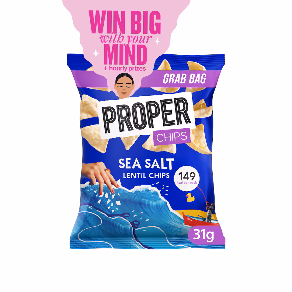 Proper Sea Salt Lentil Chips 31g