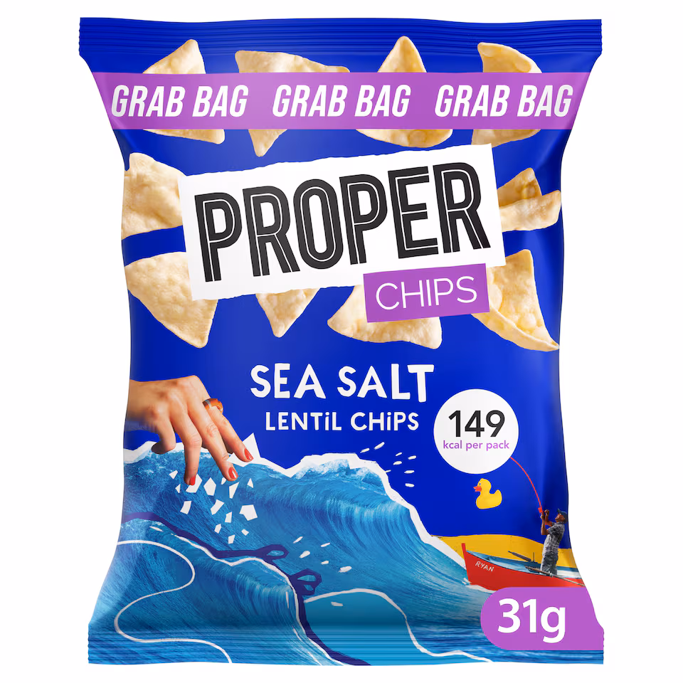 Proper Sea Salt Lentil Chips 31g