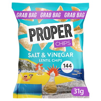 Proper Chips Salt & Vinegar Lentil Chips
