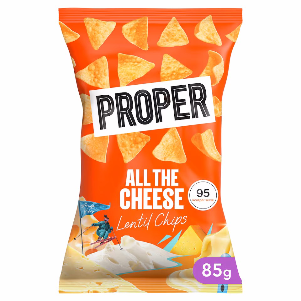 PROPER All The Cheese Lentil Chips 85g
