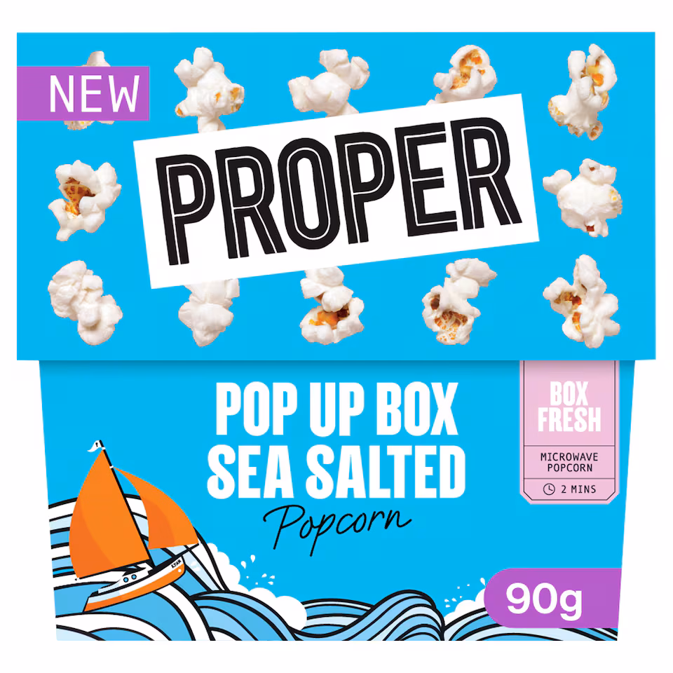 Proper Popcorn Sea Salted Microwave Pop Box 90g