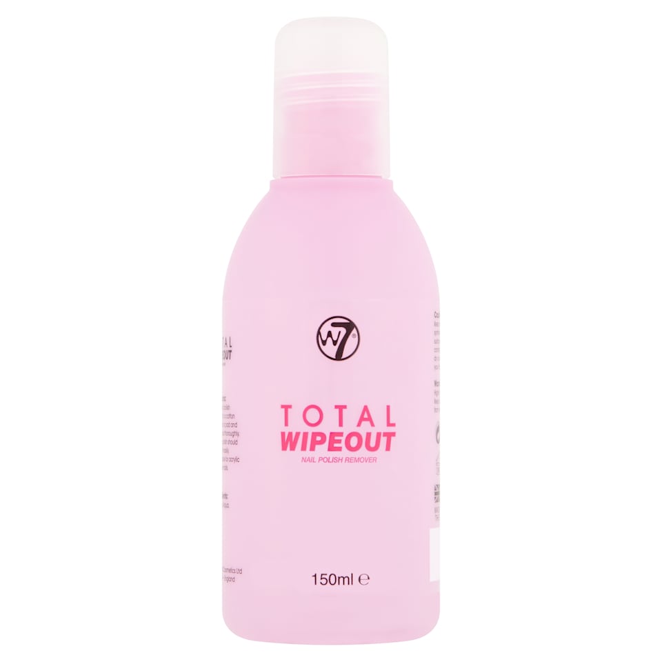 W7 Total Wipeout Nail Polish Remover 150Ml