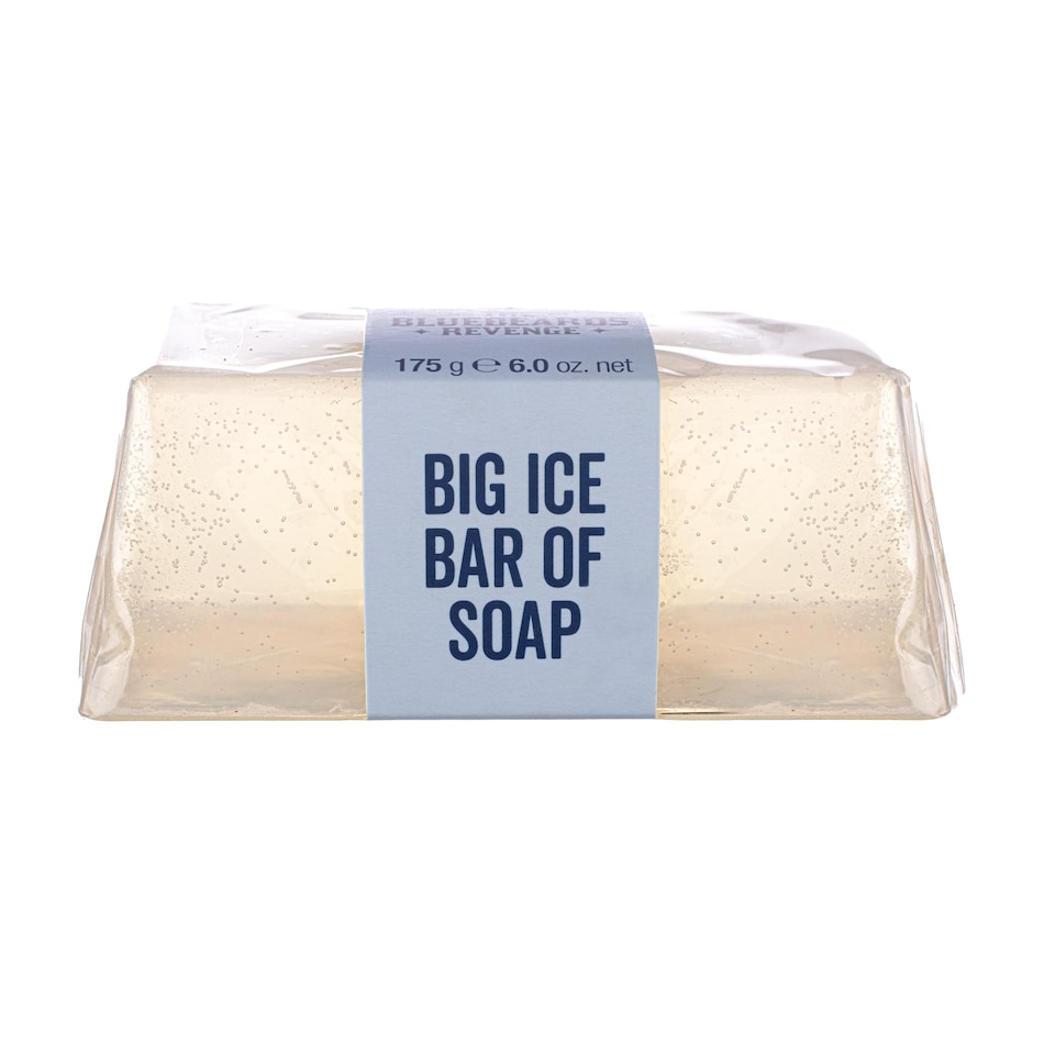 The Bluebeards Revenge, Classic Ice Hand And Body Soap Bar For Men, Vegan Friendly And Low Waste Soap Bar, 175g