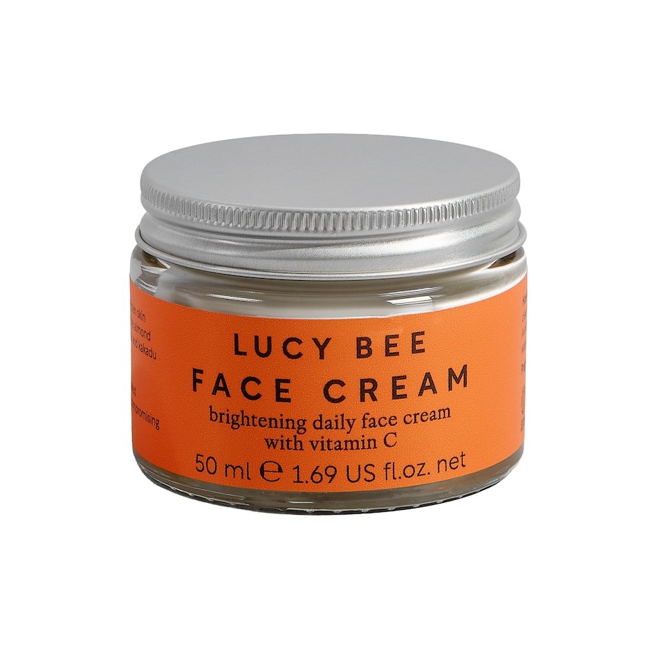 Lucy Bee Natural Vitamin C Face Cream, Brightening & Hydrating Moisturiser 50ml