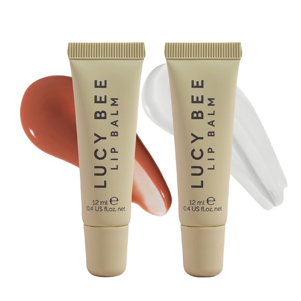 Lucy Bee Hydrating Lip Balm Set, Clear & Tinted 2 x 12ml