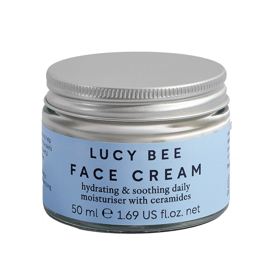 Lucy Bee Natural Ceramides Face Cream, Barrier Supporting Moisturiser 50ml