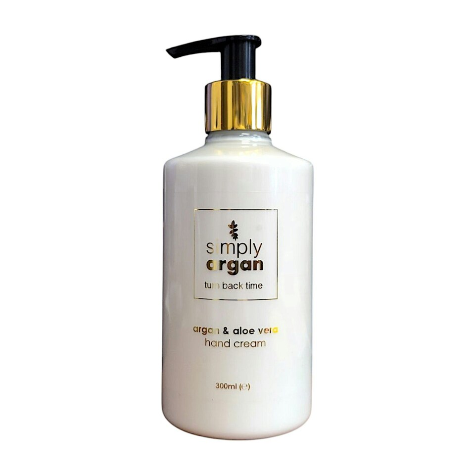 argan and aloe vera hand cream