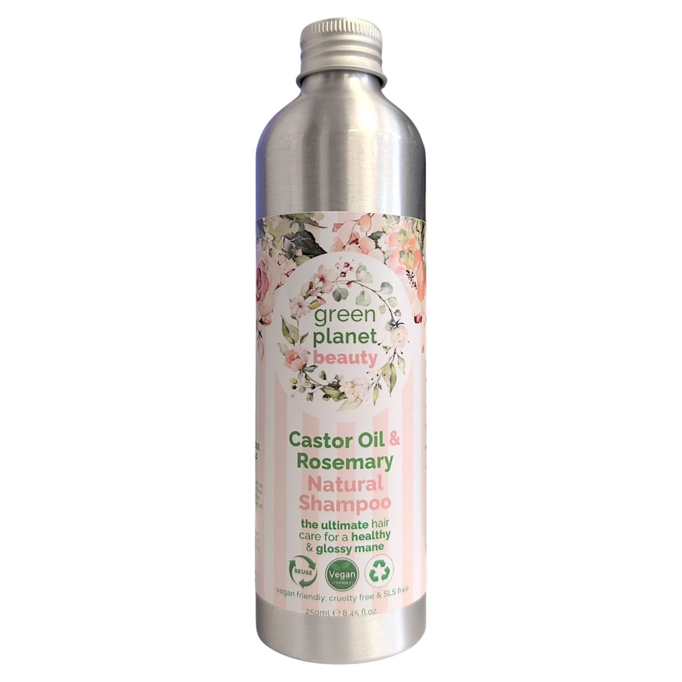 Natural Vegan Castor Shampoo with Rosemary Oil 250ml