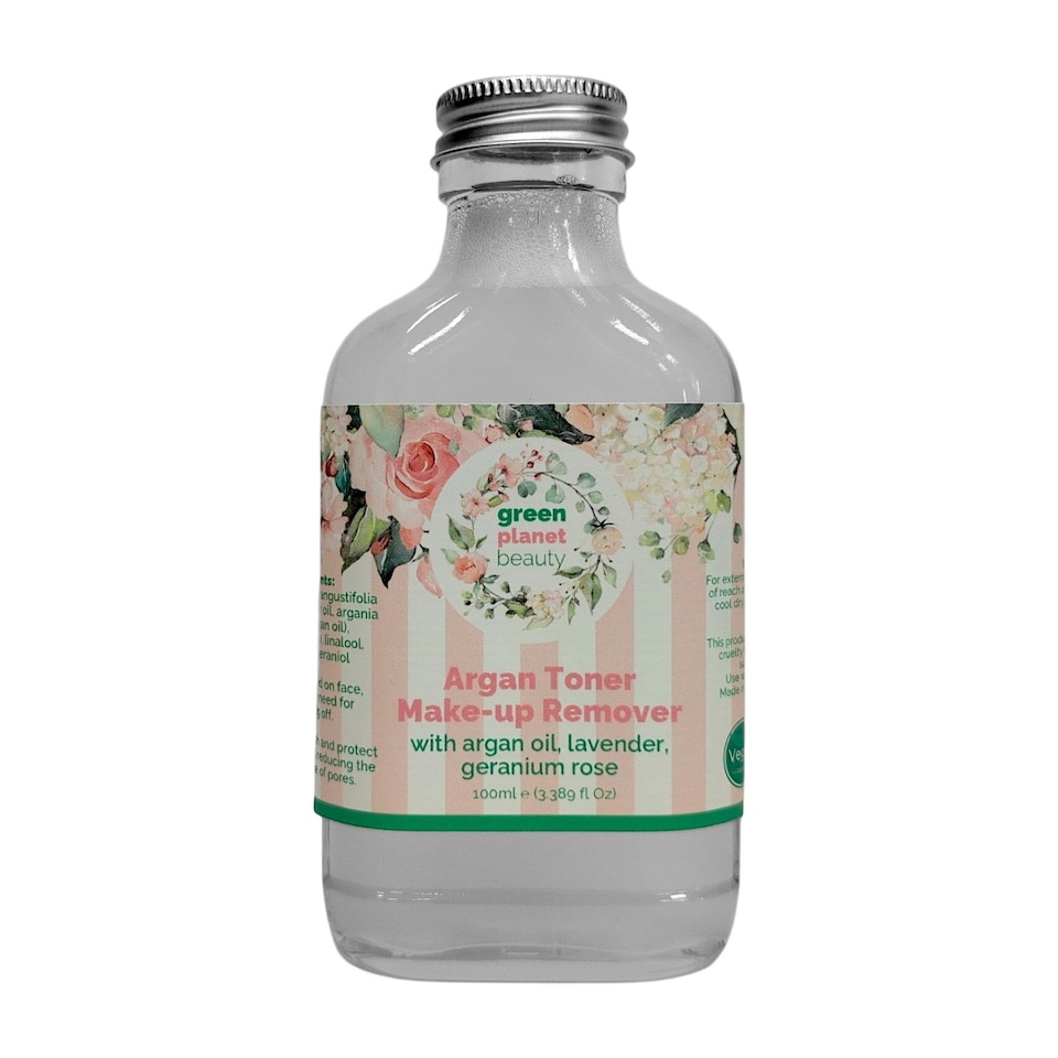 Vegan Toner Make-up Remover With Argan and Lavender 100ml
