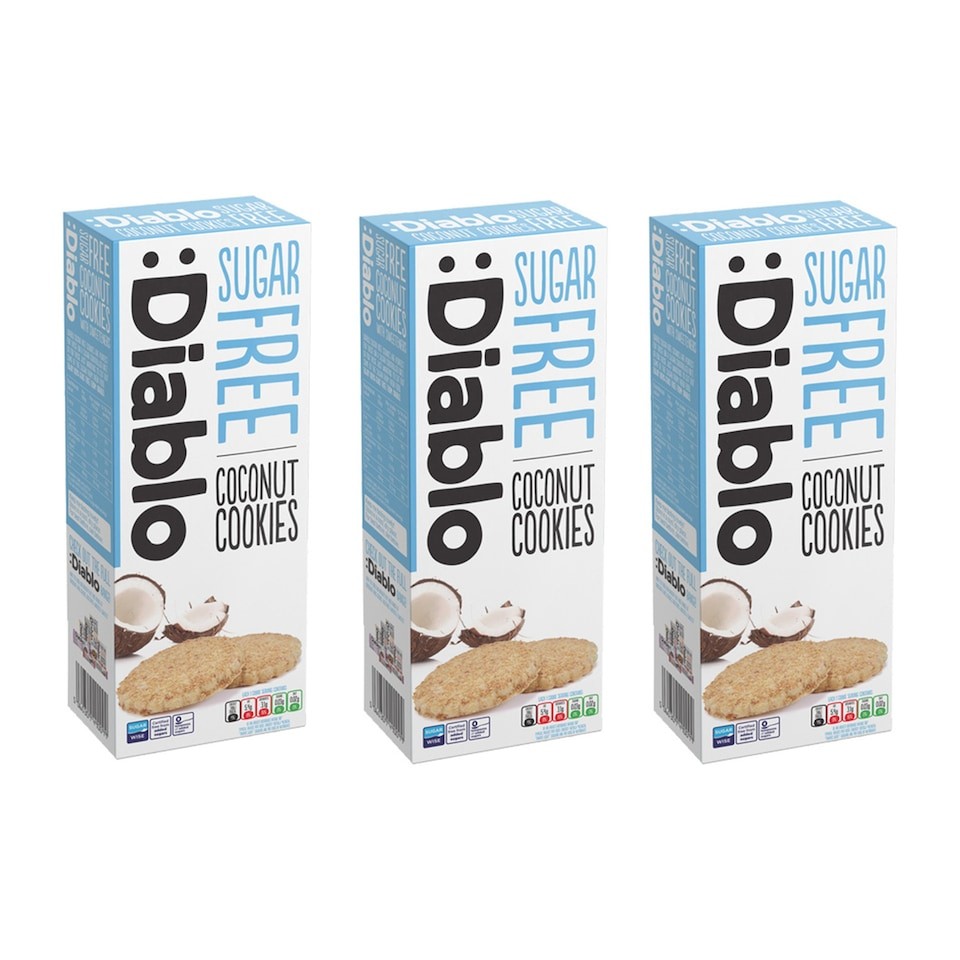 Diablo Sugar Free Coconut Cookies 150g 3 Pack