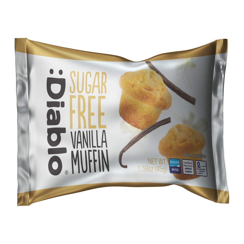Diablo Sugar Free Vanilla Muffin 45g
