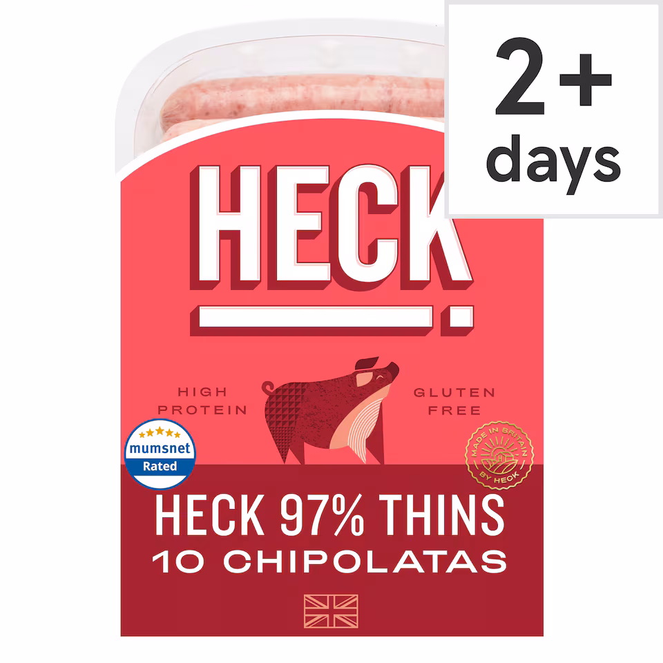 Heck 10 Pork Chipolatas 340G