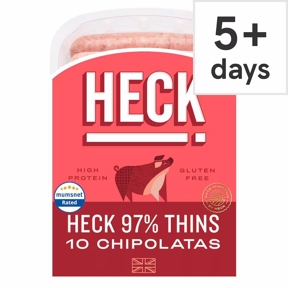 Heck 10 Pork Chipolatas 340G