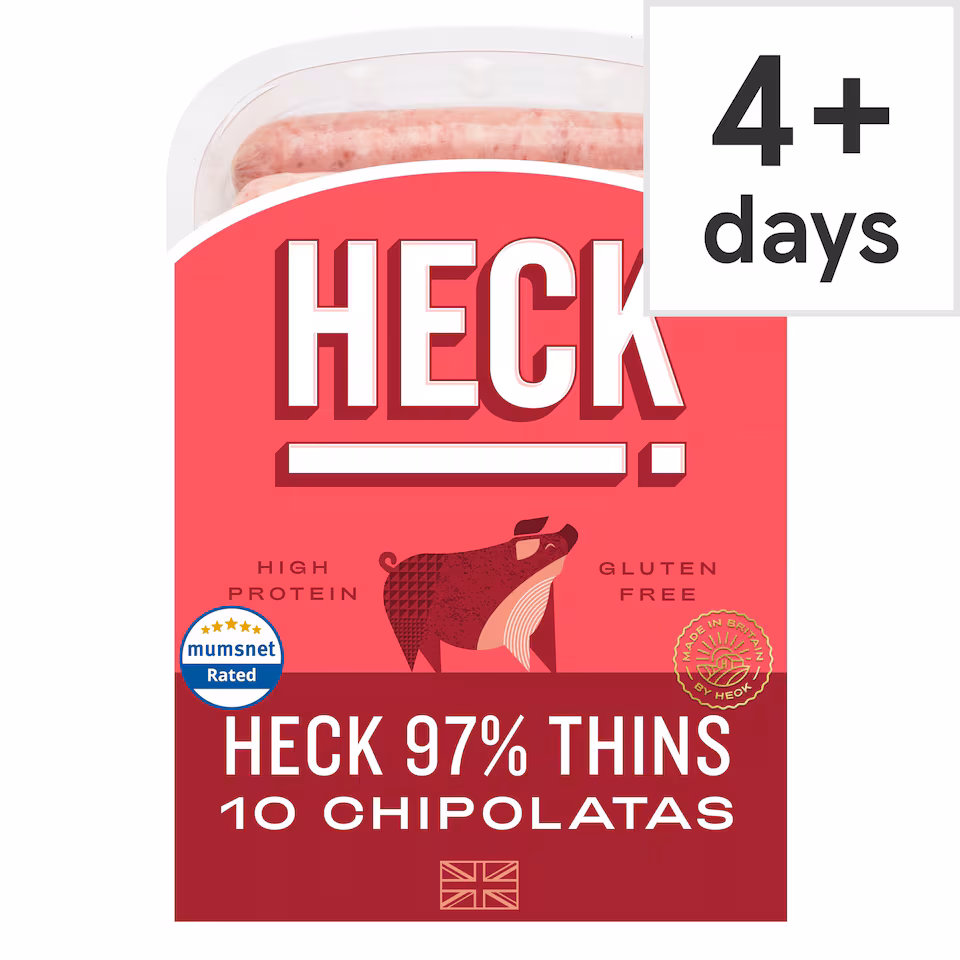 Heck 10 Pork Chipolatas 340G