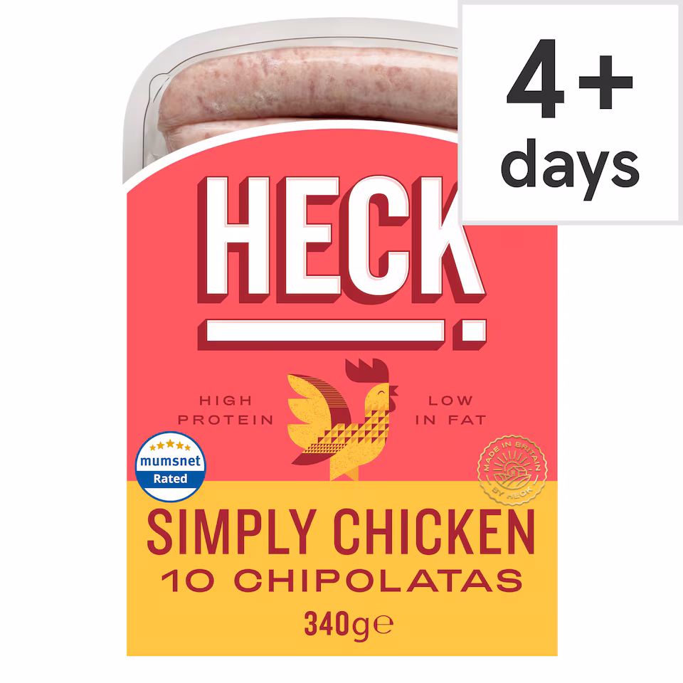 Heck Simply Chicken Chipolatas 340G