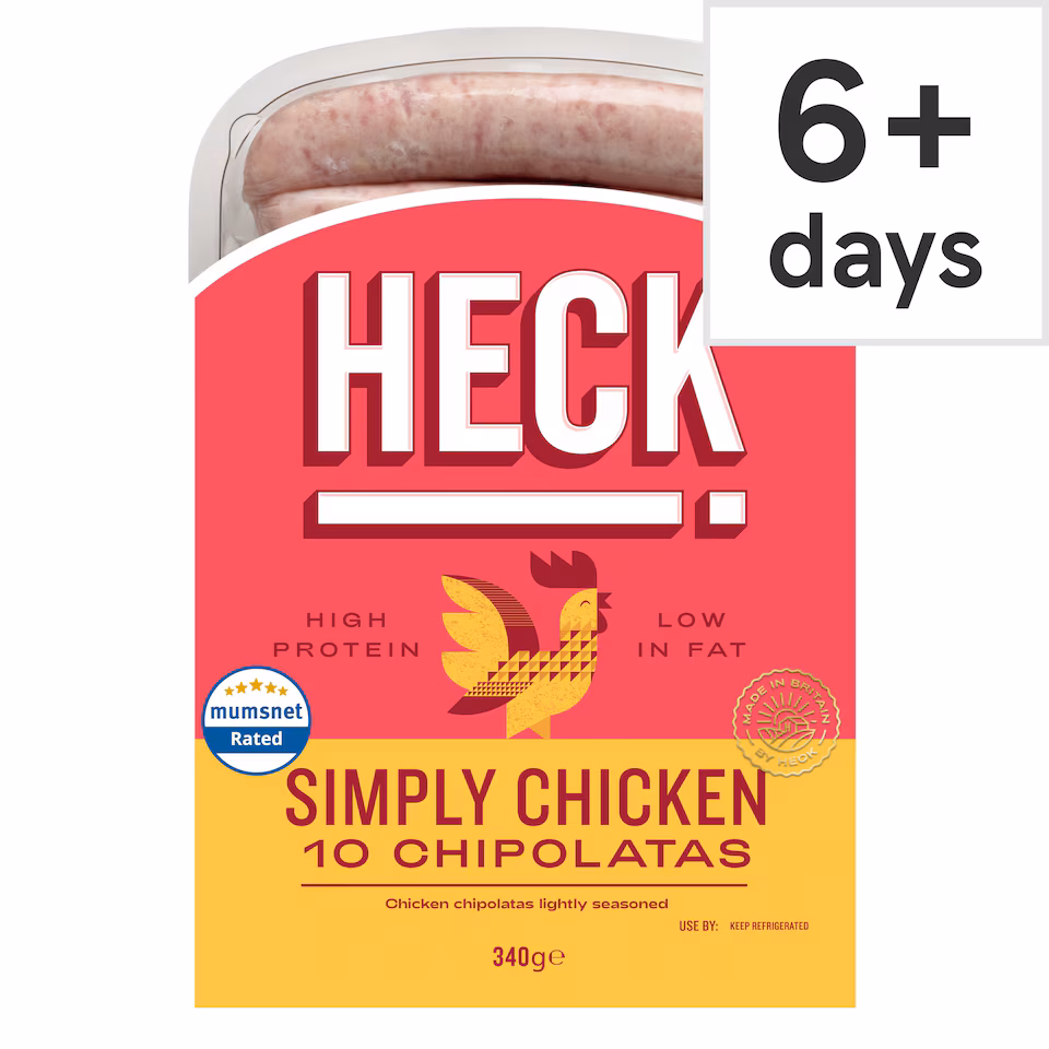 Heck Simply Chicken Chipolatas 340G