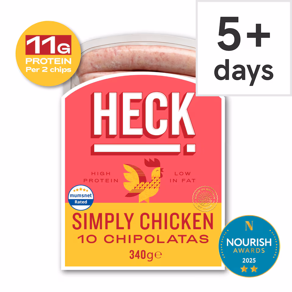 Heck Simply Chicken Chipolatas 340G