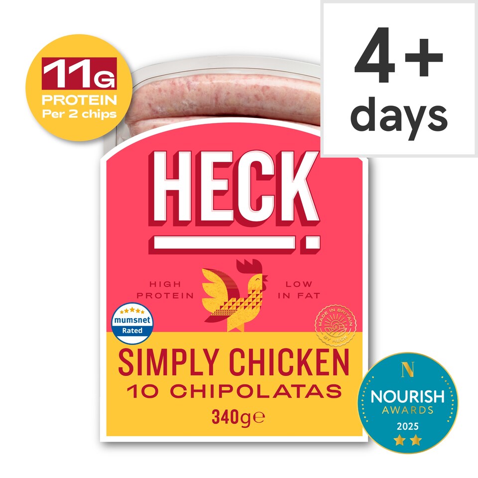 Heck Simply Chicken Chipolatas 340G