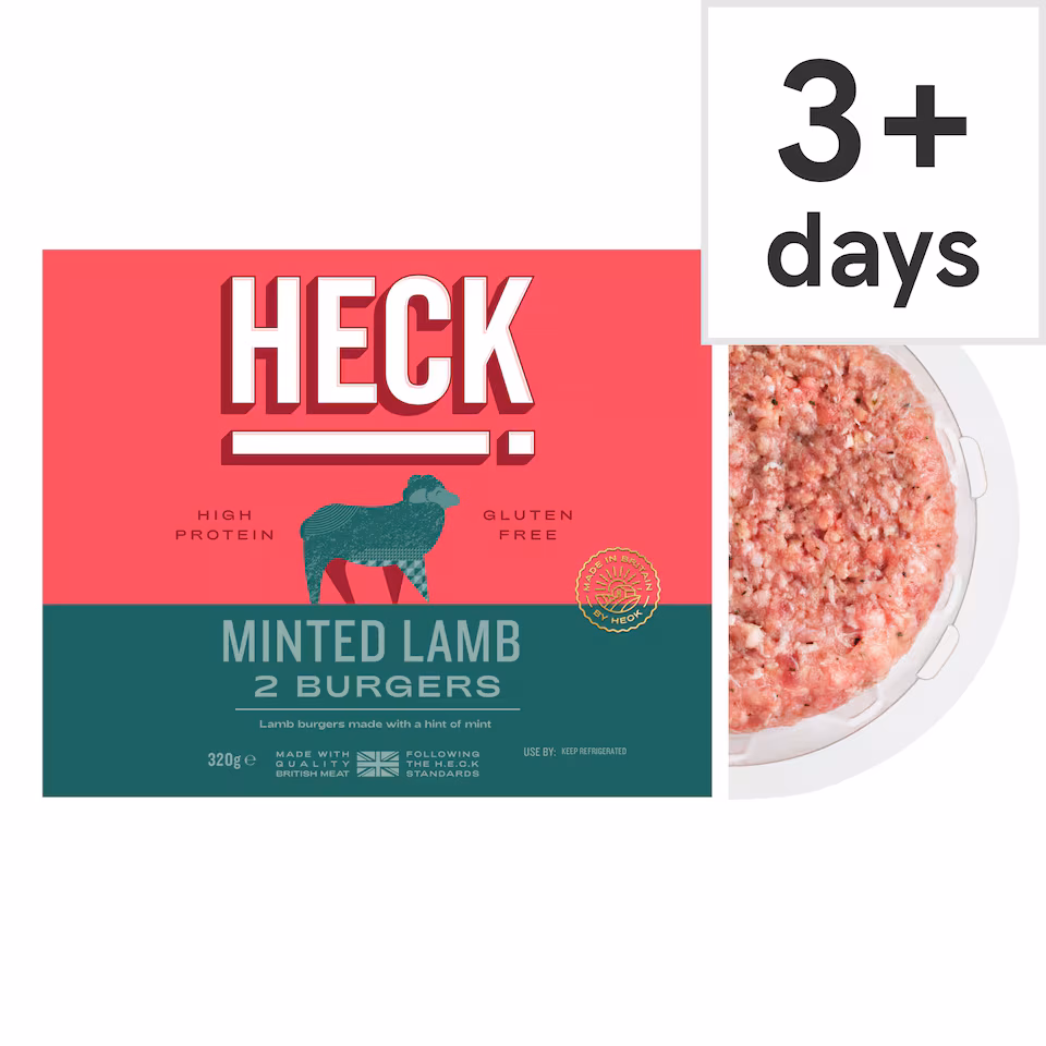Heck Minted Lamb Burgers 2 Pack 320g