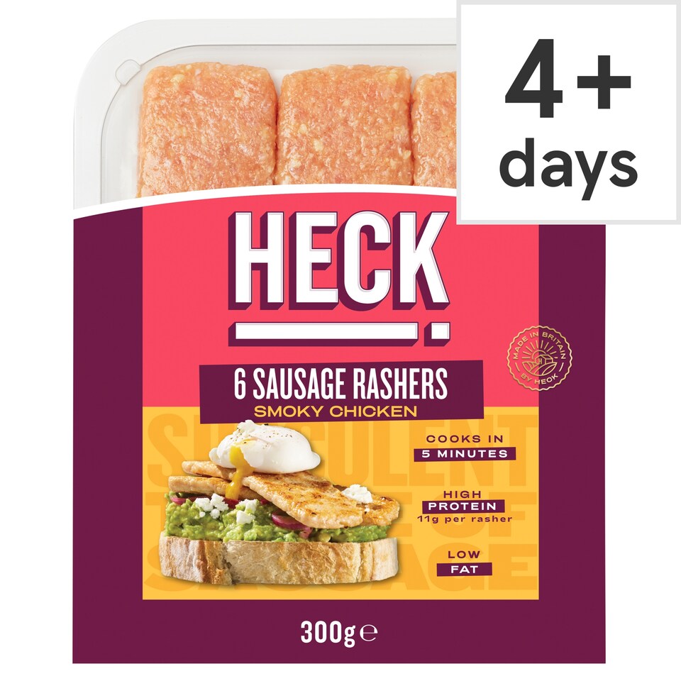 Heck 6 Smoky Chicken Sausage Rashers 300g
