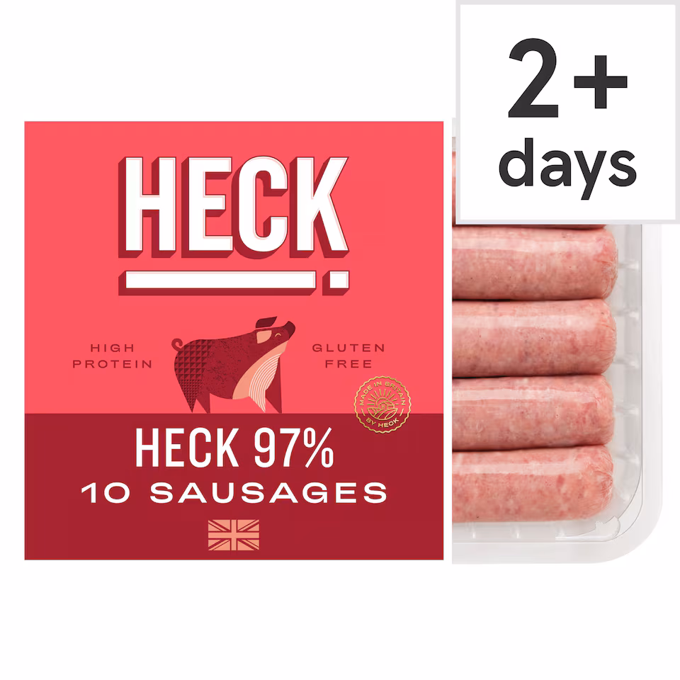 HECK! 97% 10 Pork Sausages 660g