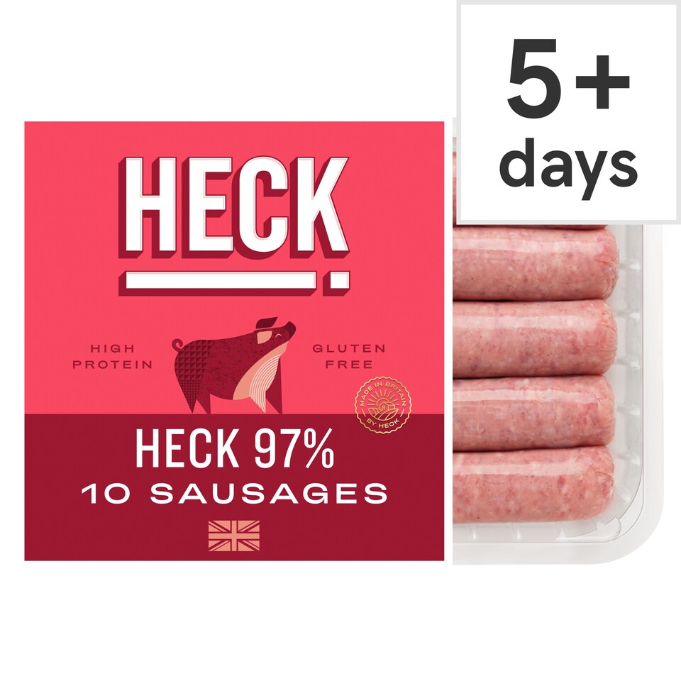 HECK! 97% 10 Pork Sausages 660g