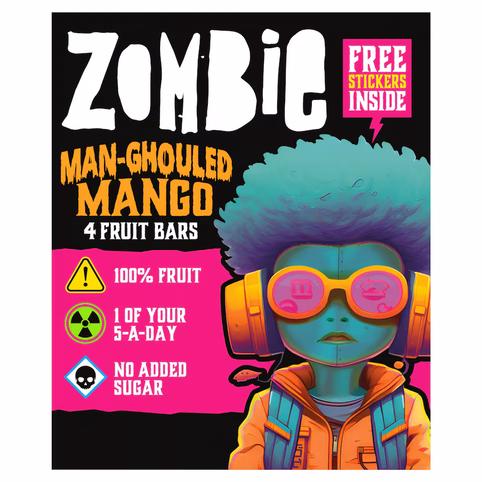 Zombie Mango Fruit Snack Bar Multipack 4x25g