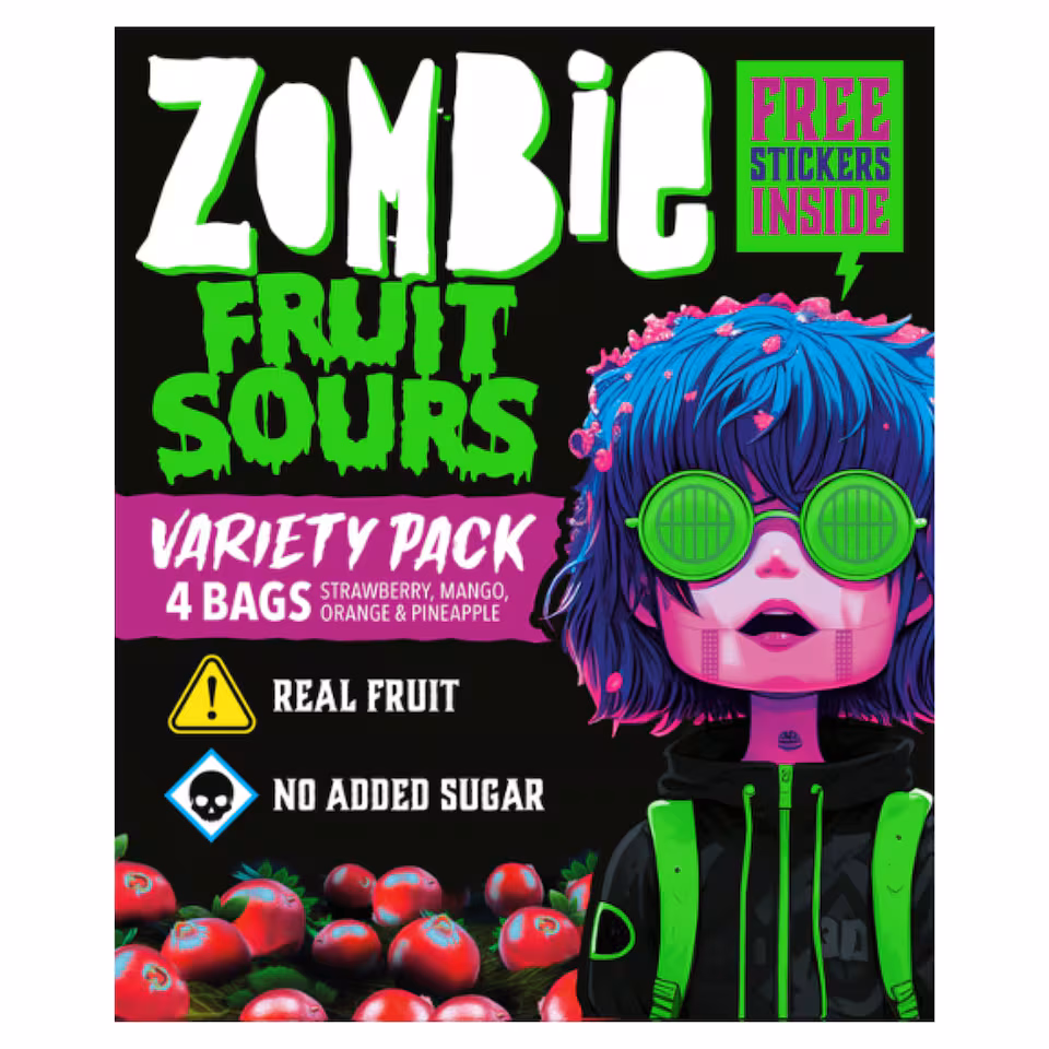 Zombie Sour Fruits 4x20g