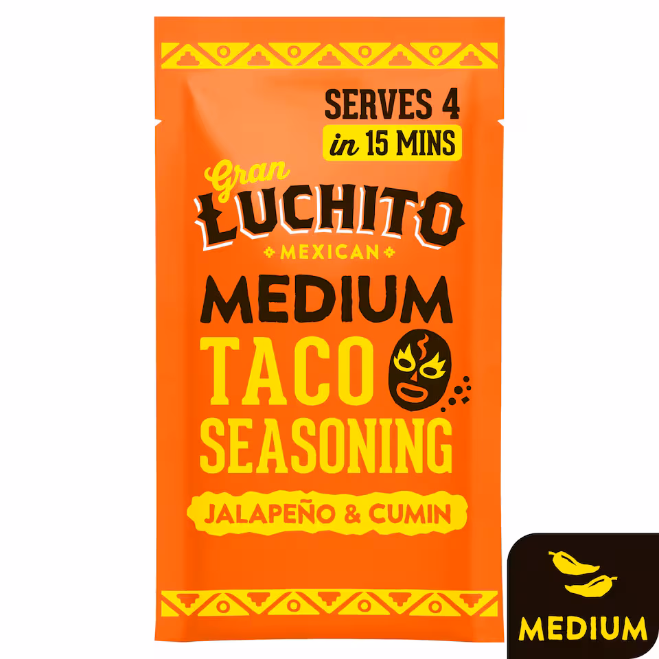 Gran Luchito Jalapeno & Cumin Medium Taco Seasoning 28g